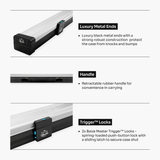 Baize Master Fusion ¾ 2 Slot Luxury Aluminium Snooker and Pool Cue Case with Trigger™ Lock – Holds 1 x ¾ Joint Cue + Extensions Baize Master