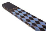 Baize Master 1 Piece DIAMONDS Luxury Round Ends Snooker Pool Cue Case with Studs - Holds 3 Cues