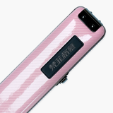FFGM The Rocket Ronnie O'Sullivan 1 Piece 2 Slot Ultra Luxury Pink Snooker and Pool Cue Case - Holds 2 x One Piece Cues Cue + Case
