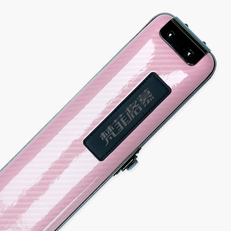 FFGM The Rocket Ronnie O'Sullivan 1 Piece 2 Slot Ultra Luxury Pink Snooker and Pool Cue Case - Holds 2 x One Piece Cues Cue + Case