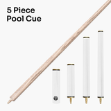 Jonny 8 Ball COMBI Length Adjustable 5 Piece Ash Snooker Pool Cue – 9mm Tip