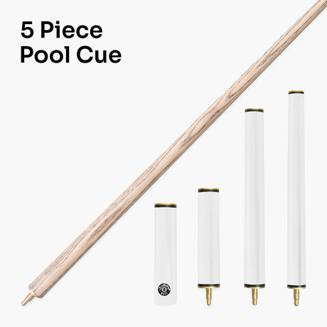 Jonny 8 Ball COMBI Length Adjustable 5 Piece Ash Snooker Pool Cue – 9mm Tip Jonny 8 Ball