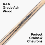 O’MIN “Hunter III” One Piece Hand Spliced 58 Inch Ultra Luxury Professional Snooker Cue with Hand-Fitted O'MIN Cues Pro 9.75mm Tip – Handmade in Thailand by O’MIN Cues