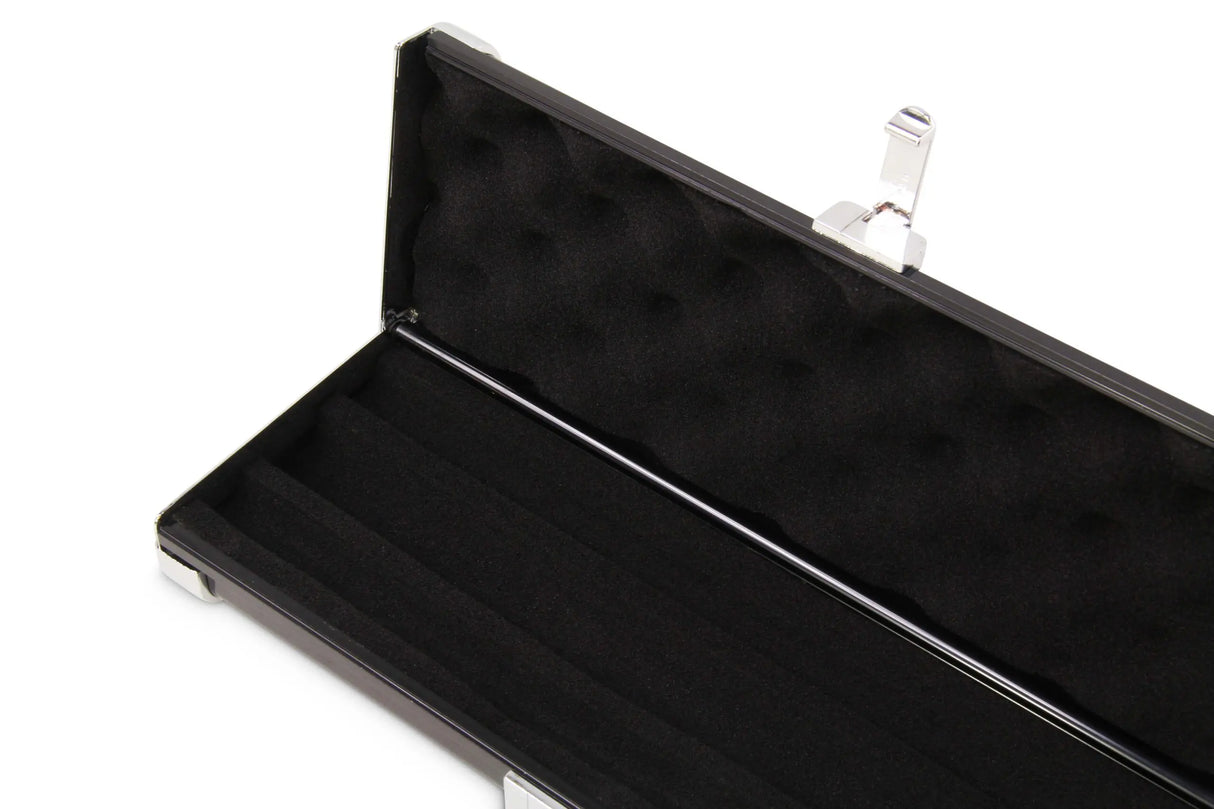 Baize Master 3/4 Black Luxury Snooker Pool Cue Case - Holds Two 3/4 Joint Cues