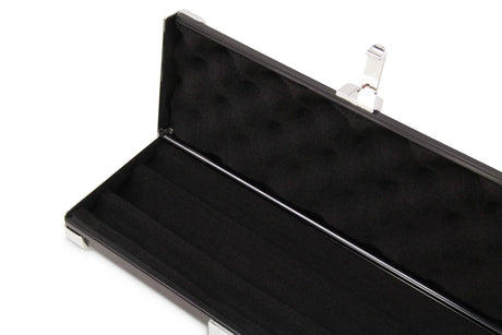 Baize Master 3/4 Black Luxury Snooker Pool Cue Case - Holds Two 3/4 Joint Cues
