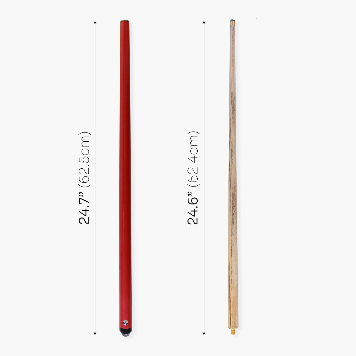 Jonny 8 Ball RED JET JUNIOR 48 inch 2pc Ash Pool Snooker Cue - 10mm Tip