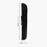 Economy Plain Black Vinyl Junior Soft Cue Case for 48 Inch Kids 2 Piece Snooker or Pool Cue
