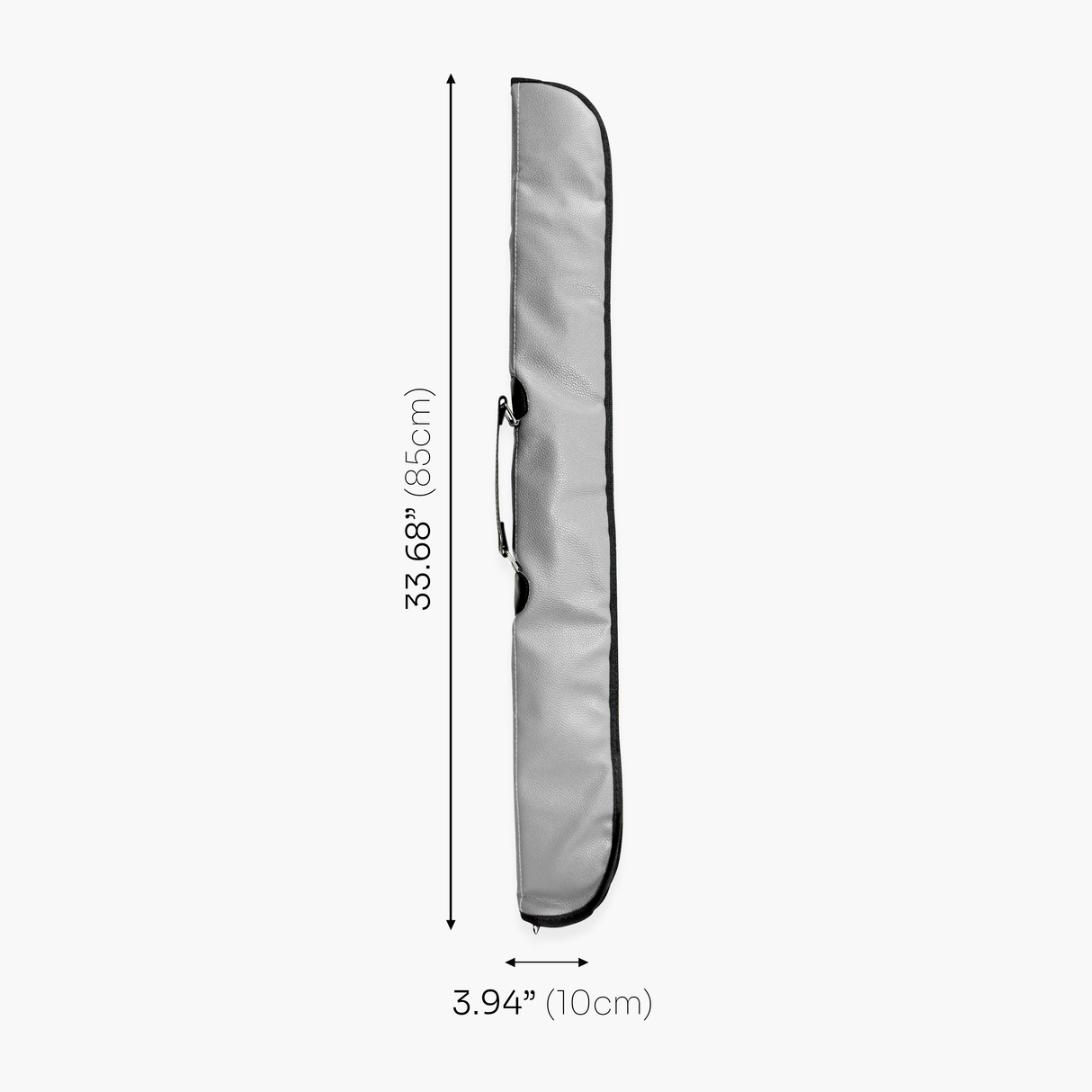 Quality Thick Padded Silver Vinyl 2pc Soft Cue Case Cue & Case