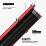 Baize Master Pro Line Wide 3/4 3 Slot Luxury Aluminium Snooker and Pool Cue Case - Holds 2 Cues