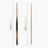 Jonny 8 Ball 2 Piece ORANGE SNIPER Pool Cue and Case Set with Jonny 8 Ball Black Reinforced Case + 2 Chalks