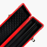 FFGM The Rocket Ronnie O'Sullivan 1 Piece 3 Slot Ultra Luxury Black and Red Snooker and Pool Cue Case - Holds 3 x One Piece Cues