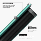 Baize Master Pro Line Wide 3/4 3 Slot Luxury Aluminium Snooker and Pool Cue Case - Holds 2 Cues