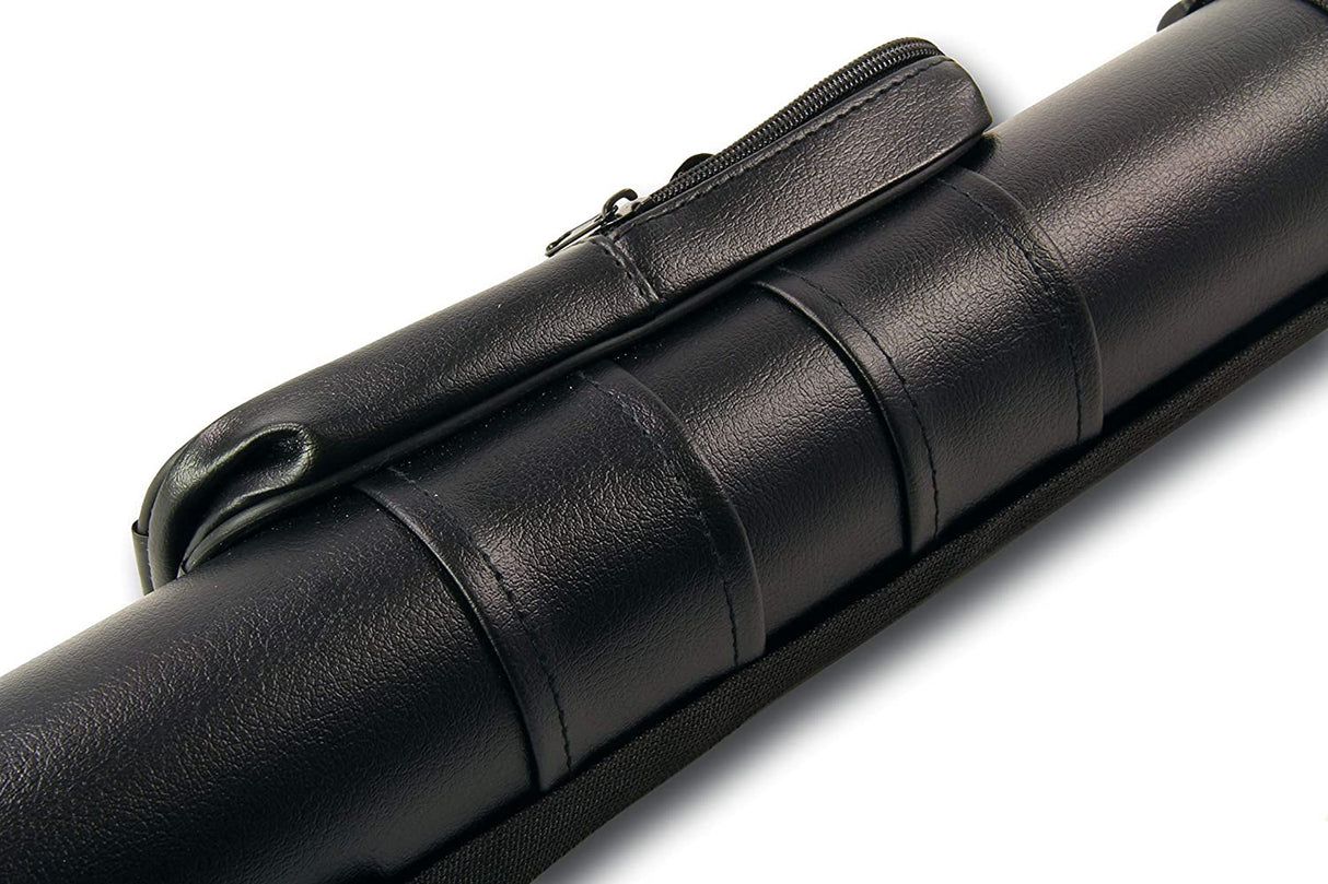 Black 5pc Centre Joint Pool Snooker Cue Tube Case – Holds 2 Butts 3 Shafts