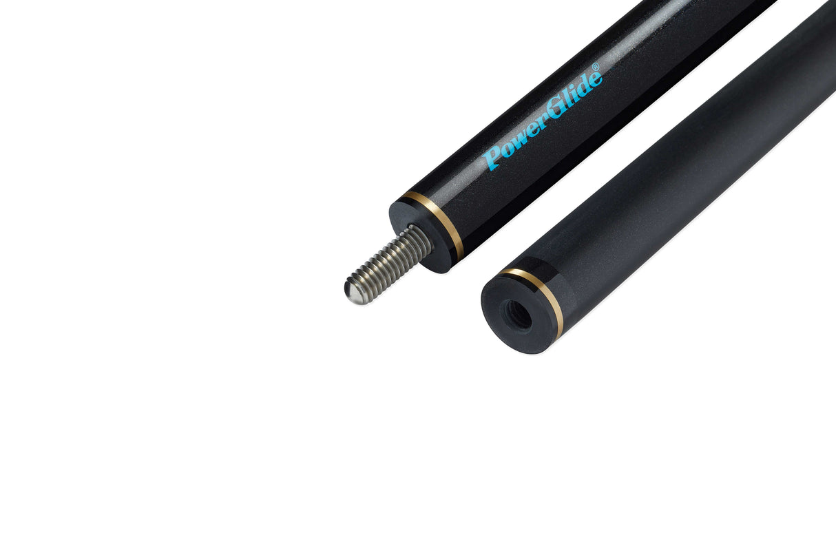 PowerGlide ARAMID 57 Inch 2 Piece Centre Joint Carbon Fibre Snooker Cue 10mm Tip