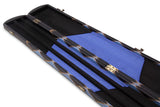 Baize Master 1 Piece DIAMONDS Luxury Round Ends Snooker Pool Cue Case with Studs - Holds 3 Cues