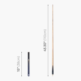 PRO147 Dragon Scale 57 Inch ¾ Joint Premium Ash Snooker and Pool Cue and Case Set with 9.5mm Professional Layered Tip