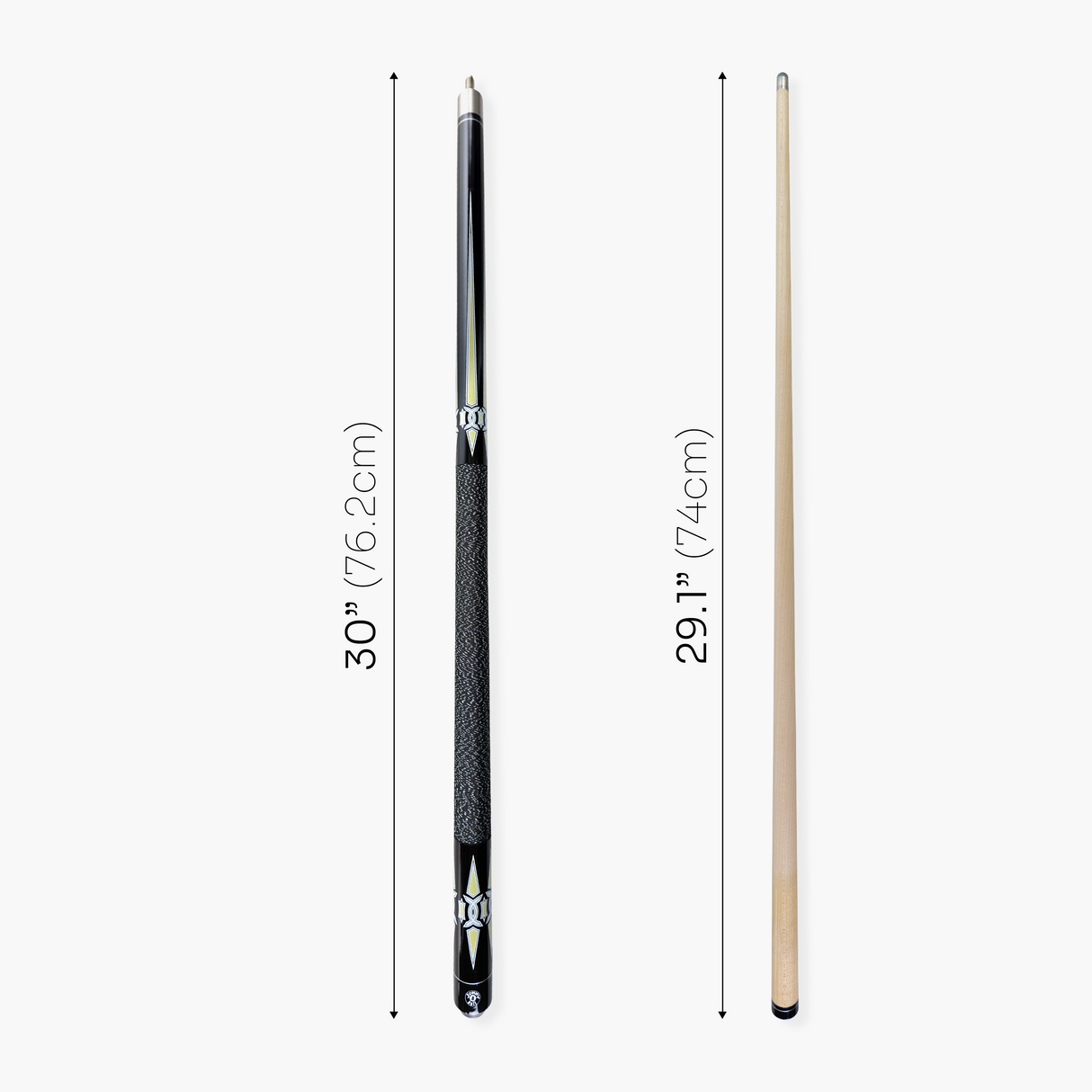 Jonny 8 Ball Geometric 57 Inch 2 Piece Snooker Pool Cue 10mm Tip