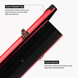 Baize Master Summit One Piece Three Slot Luxury Aluminium Snooker and Pool Cue Case with Chunky Metal Ends – Holds 3 x One Piece Cues