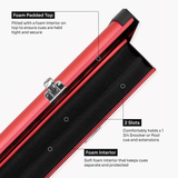 Baize Master Summit One Piece Two Slot Luxury Aluminium Snooker and Pool Cue Case with Chunky Metal Ends – Holds 2 x One Piece Cues