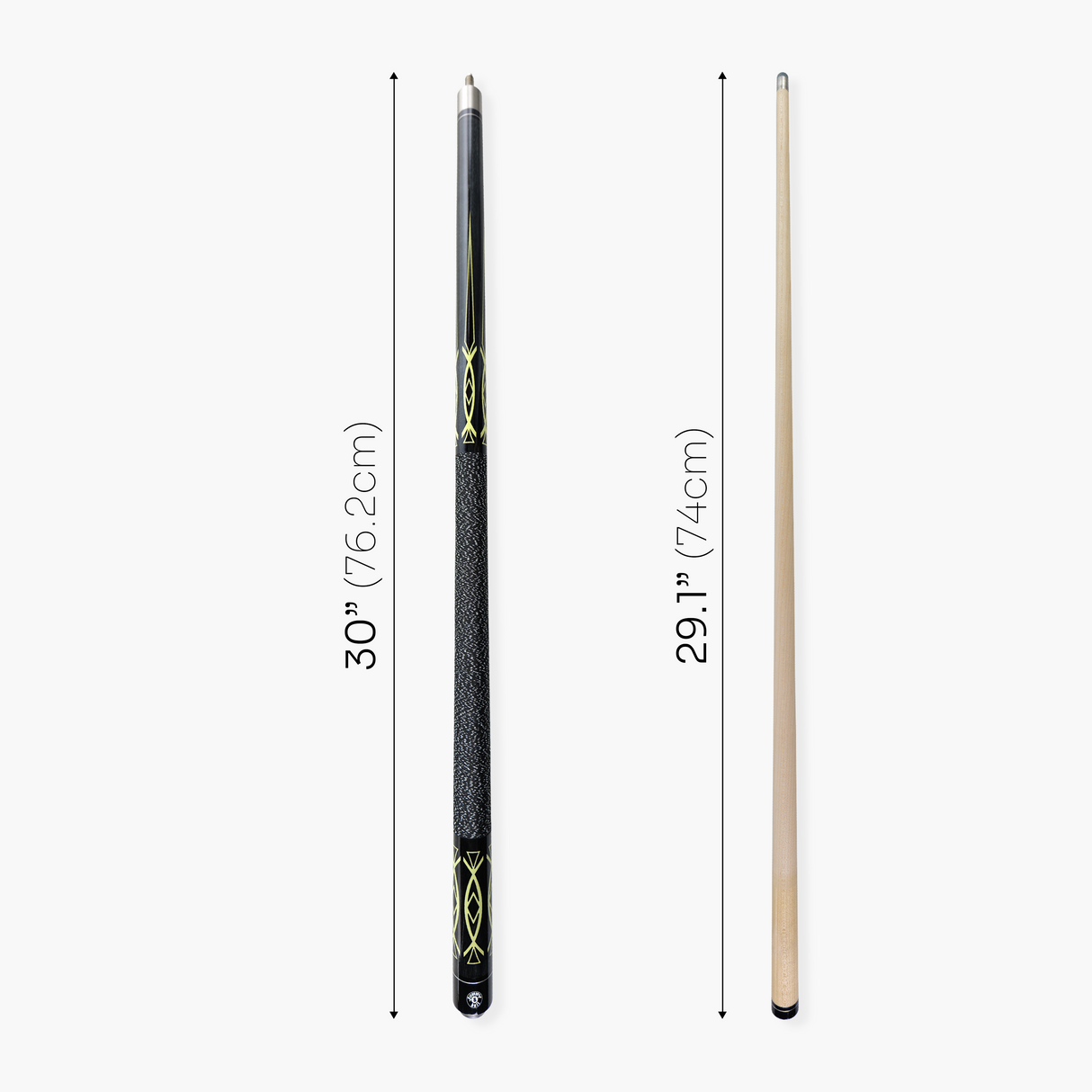 Jonny 8 Ball Geometric 57 Inch 2 Piece Snooker Pool Cue 10mm Tip