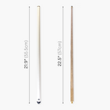 Jonny 8 Ball 42 Inch WHITE JET JUNIOR 2 Pc Ash Pool Snooker Cue - 10mm Tip