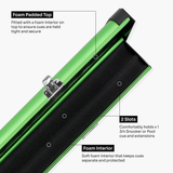 Baize Master Summit One Piece Two Slot Luxury Aluminium Snooker and Pool Cue Case with Chunky Metal Ends – Holds 2 x One Piece Cues