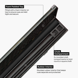 Baize Master Woodgrain 1 Piece 3 Slot Aluminium Snooker and Pool Cue Case - Holds 2 Cues + Extensions