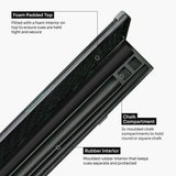 Baize Master Woodgrain 1 Piece 3 Slot Aluminium Snooker and Pool Cue Case - Holds 2 Cues + Extensions