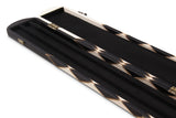 Baize Master 1 Piece DIAMONDS Luxury Round Ends Snooker Pool Cue Case with Studs - Holds 3 Cues