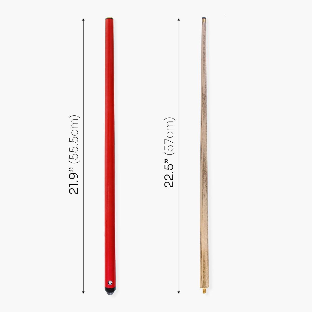 Jonny 8 Ball 42Inch RUBY RED JET JUNIOR 2pc ASH Snooker Pool Cue 9mm Elk Master