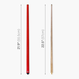 Jonny 8 Ball 42Inch RUBY RED JET JUNIOR 2pc ASH Snooker Pool Cue 9mm Elk Master