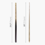 Baize Master Challenger 57" 2-Piece Cue - 9.3mm Tip with Case, Extension & Mini Butt