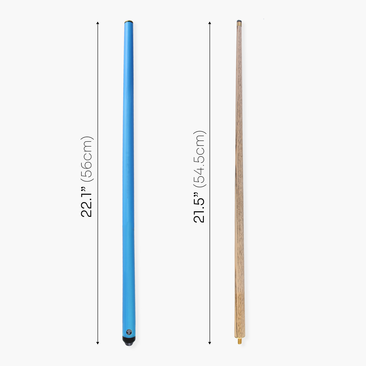 Jonny 8 Ball 42 Inch NEON BLUE JET JUNIOR 2pc ASH Snooker Pool Cue - 10mm Tip
