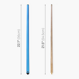Jonny 8 Ball 42 Inch NEON BLUE JET JUNIOR 2pc ASH Snooker Pool Cue - 10mm Tip