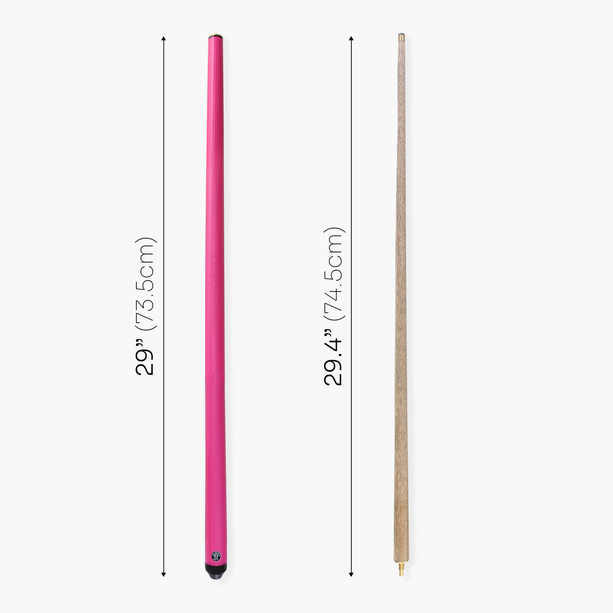 Jonny 8 Ball 57 Inch JET 2 Piece Ash Snooker Pool Cue - 9.5mm Tip