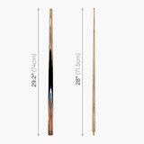 Baize Master Challenger 57" 2-Piece Cue - 9.3mm Tip with Case, Extension & Mini Butt