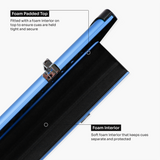 Baize Master Summit One Piece Three Slot Luxury Aluminium Snooker and Pool Cue Case with Chunky Metal Ends – Holds 3 x One Piece Cues