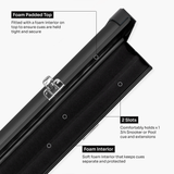 Baize Master Summit ¾ 2 Slot Luxury Aluminium Snooker and Pool Cue Case with Chunky Metal Ends – Holds 1 x ¾ Joint Cue + Extensions