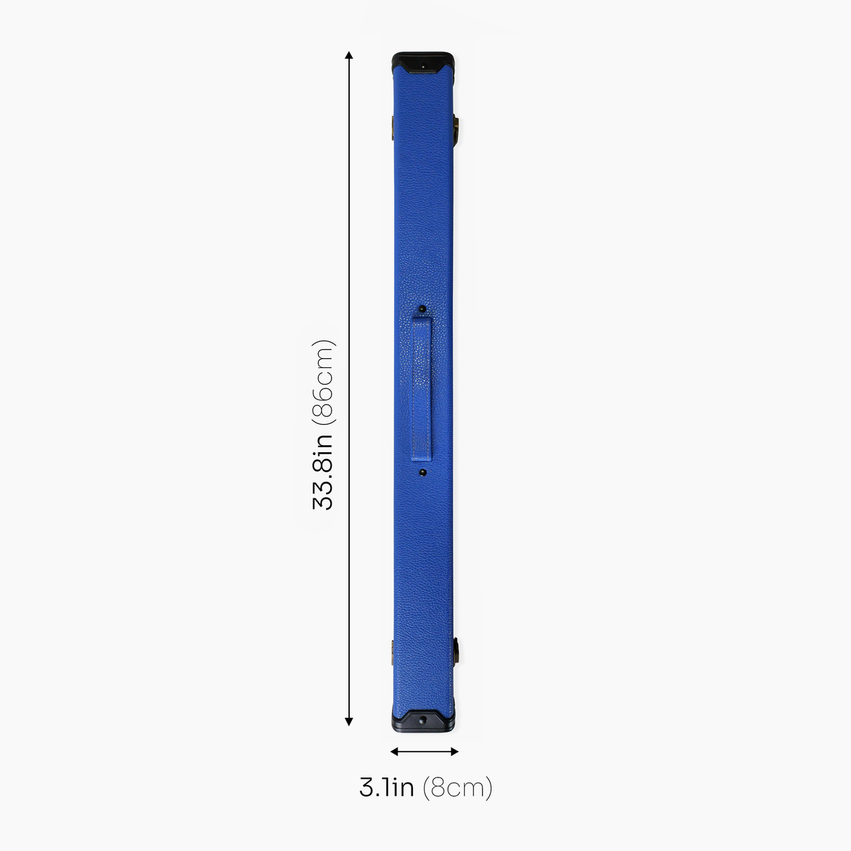 ROYAL BLUE Luxury Snooker Pool Cue Case For 2 Piece Centre Joint Cue
