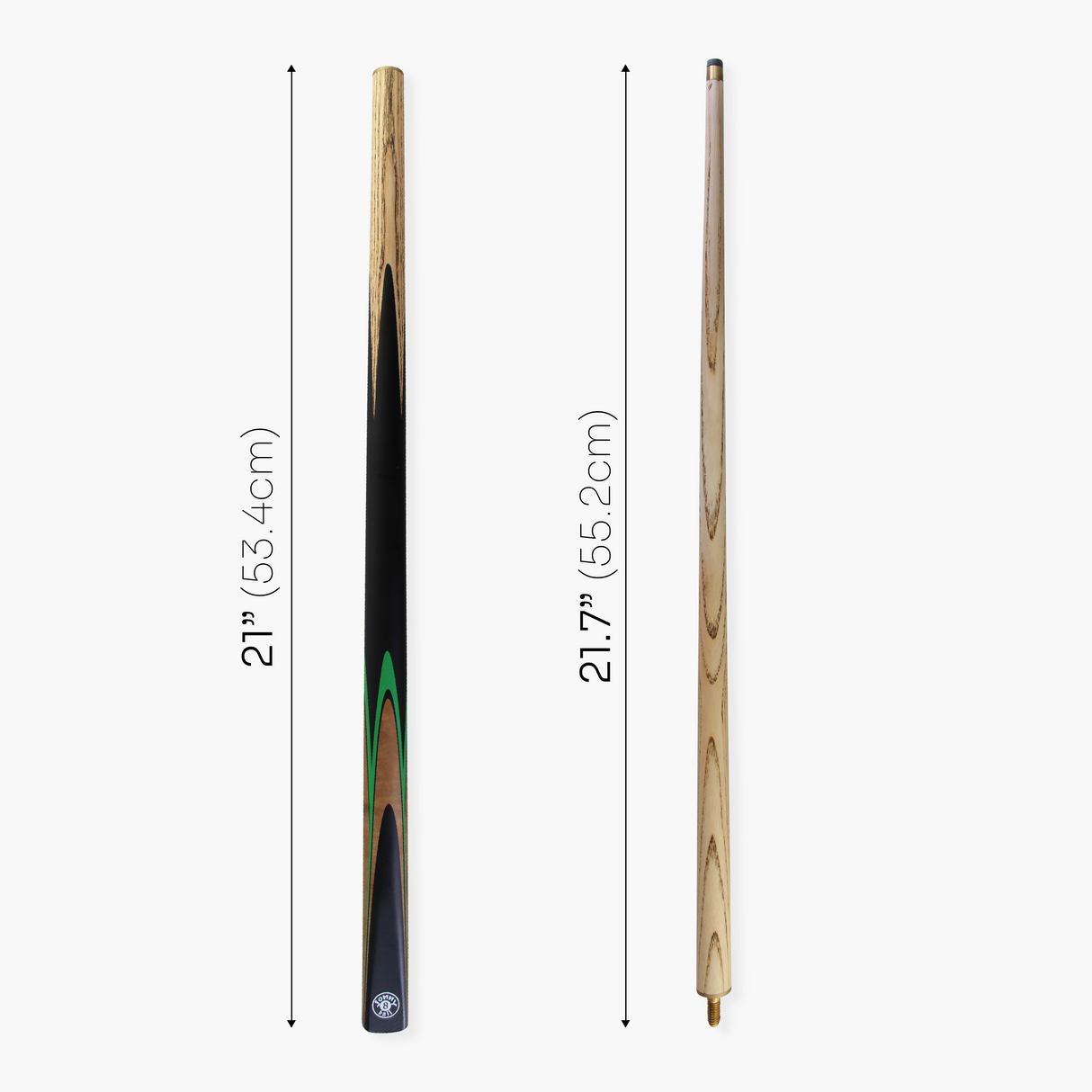 Jonny 8 Ball 42 Inch 2 Piece VANQUISH Junior Kids Snooker Pool Cue and HARD CASE Set 10mm Tip Cue + Case