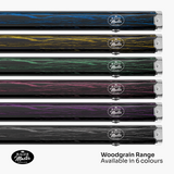 Baize Master Woodgrain 1 Piece 2 Slot Aluminium Snooker and Pool Cue Case - Holds 2 Cues