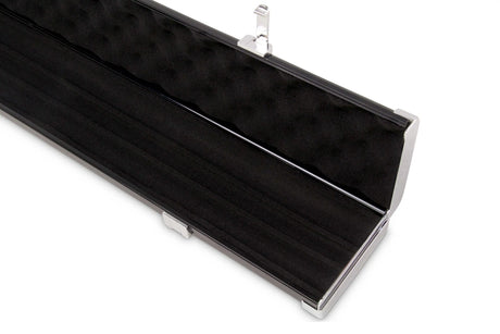 Baize Master 3/4 Black Luxury Snooker Pool Cue Case - Holds Two 3/4 Joint Cues