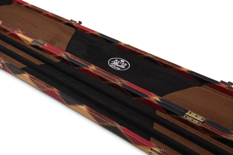 Baize Master 1 Piece DIAMONDS Luxury Round Ends Snooker Pool Cue Case with Studs - Holds 3 Cues