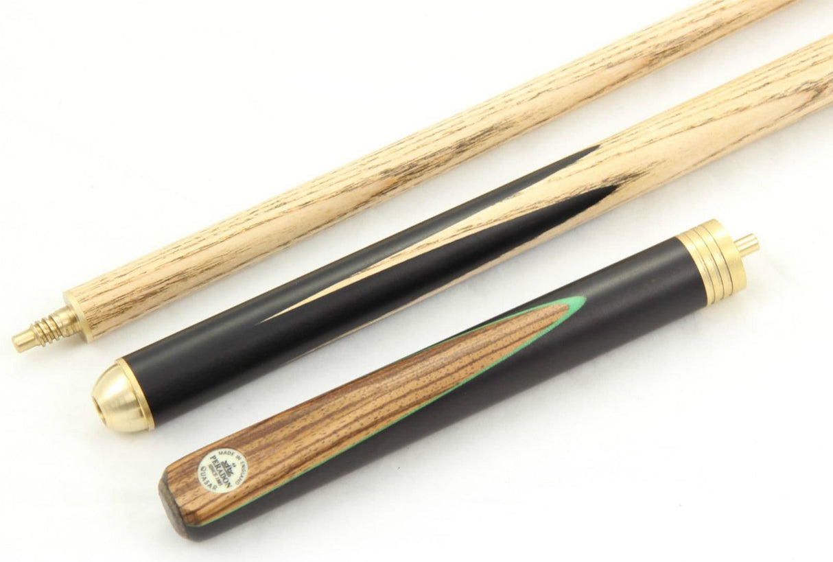 Peradon QUASAR 3 Piece Ash Ebony & Zebrano Snooker Pool Cue 55 Inch - 8.5mm Tip
