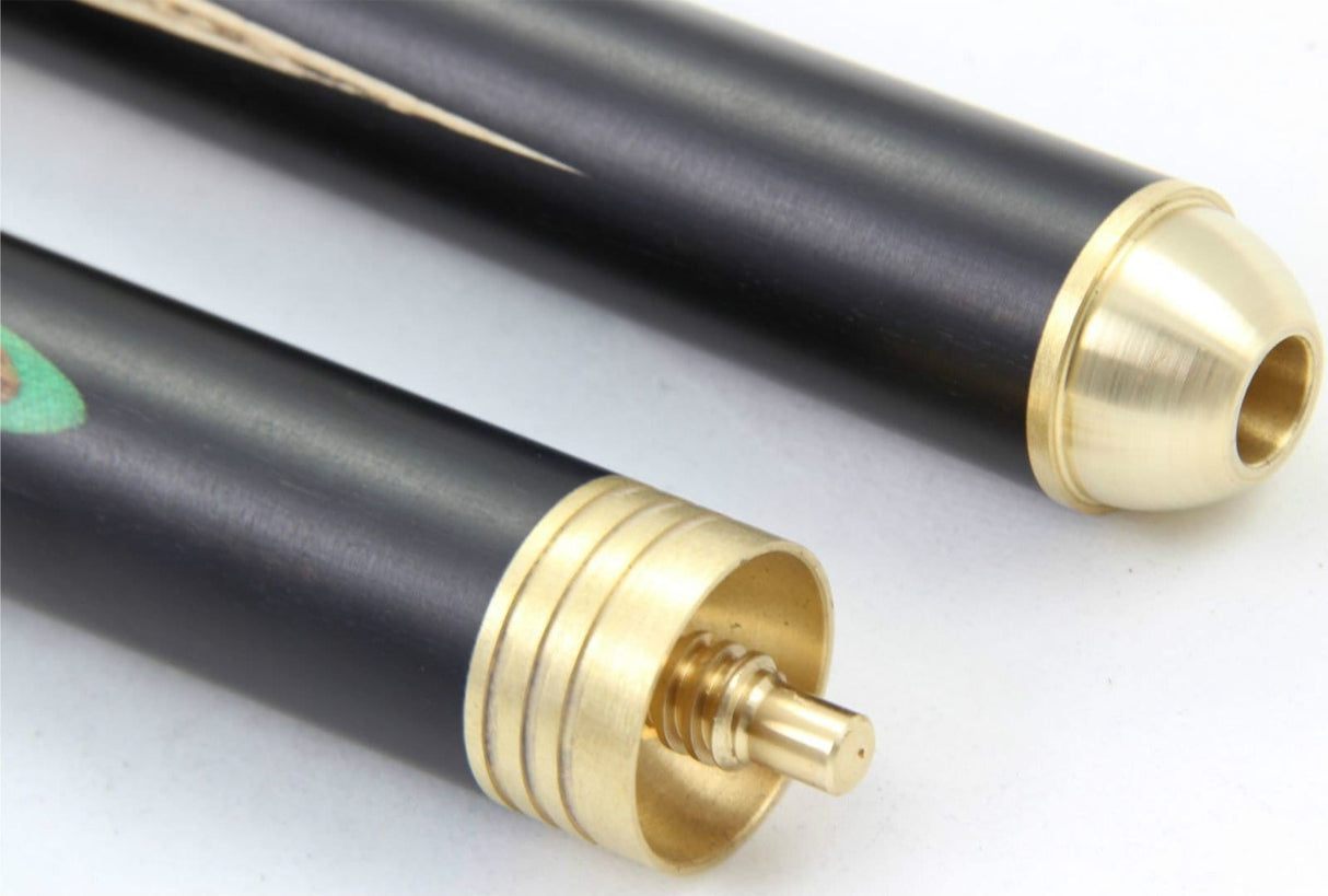 Peradon QUASAR 3 Piece Ash Ebony & Zebrano Snooker Pool Cue 55 Inch - 8.5mm Tip