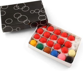Funky Chalk 1 1/2 Inch 38mm Economy Kids Snooker Balls - 22 Ball Set with 15 Reds