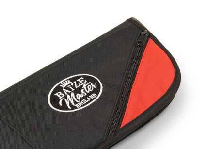 Baize Master RED FLASH Luxury Soft Case for 2pc Centre-Jointed Cue & Mini Ext Baize Master
