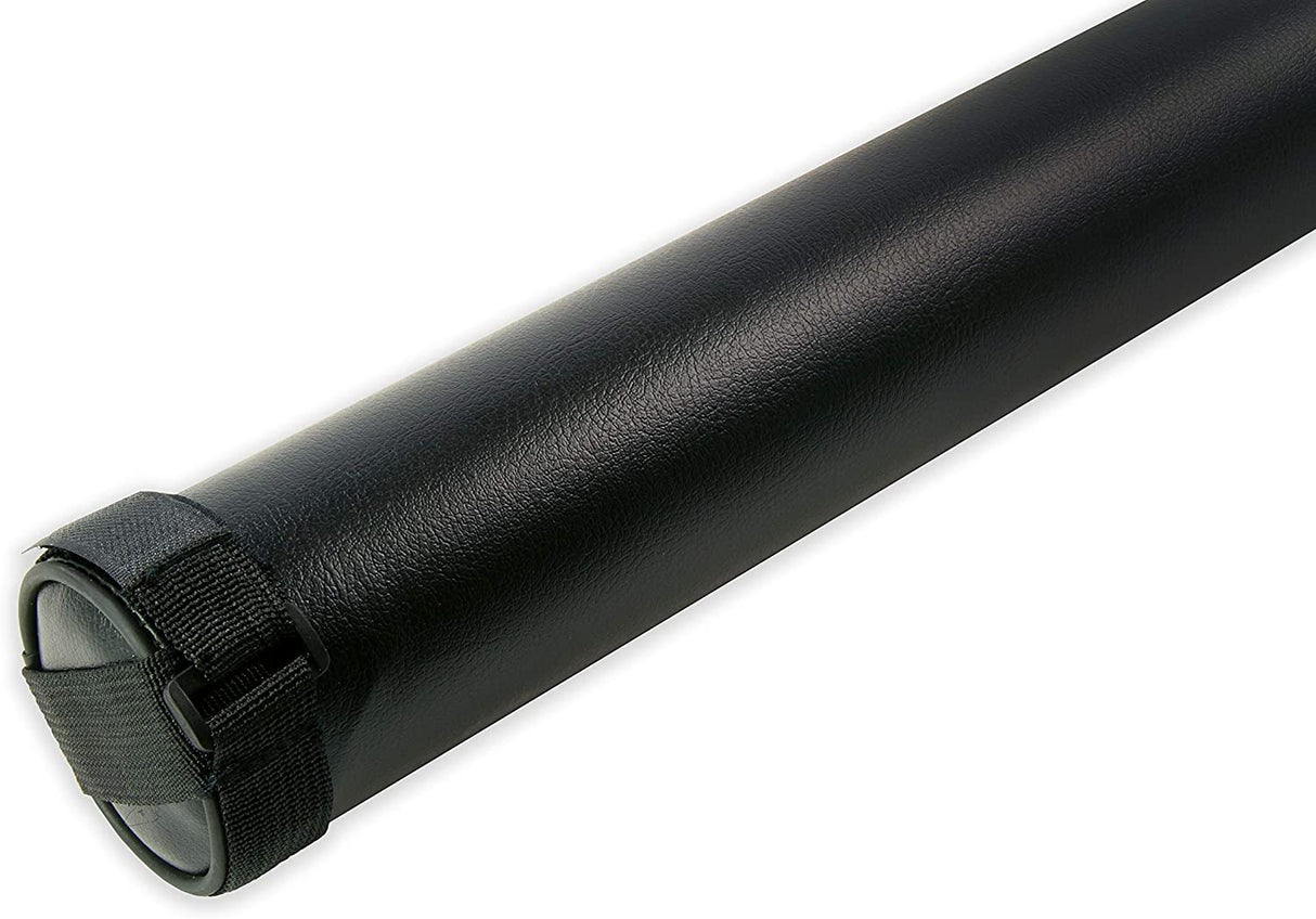 Black 5pc Centre Joint Pool Snooker Cue Tube Case – Holds 2 Butts 3 Shafts