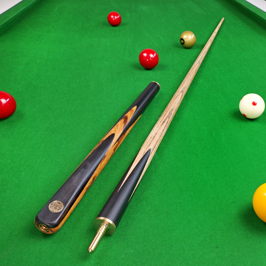 Baize Master Ember Marksman ¾ Joint English Pool Cue with 8.5mm Baize Master Blue Pressed Tip