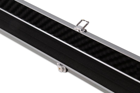 1 Piece Wide Aluminium LOCKABLE LUXURY Snooker Pool Cue Case - Holds 2 Cues